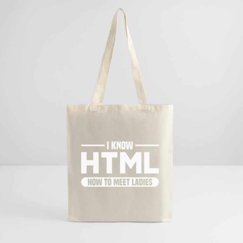 HTML Humor Code Programmer Saying Tote Bag