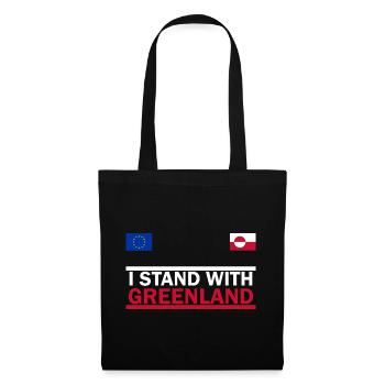 I support Greenland - Greenland - Tote Bag - black - Front