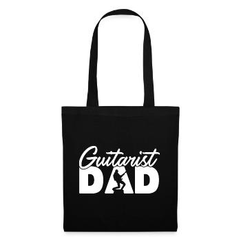 Gitarrist Papa Professioneller Musiker Vater Geschenk - Stoffbeutel - Schwarz - Vorne