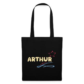 Arthur - Sac en tissu - noir - Devant