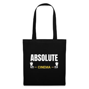 Absolute Cinema Statement - Stoffbeutel - Schwarz - Vorne