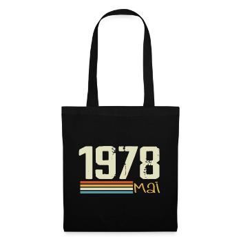 Mai 1978 - Sac en tissu - noir - Devant