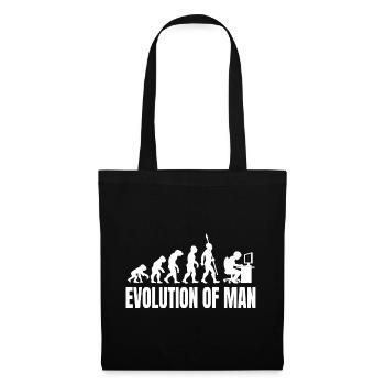 Programmer Computer Freak Evolution Retro - Tote Bag - black - Front