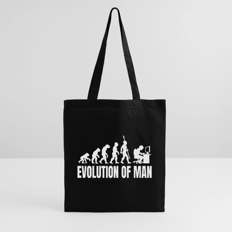 Programmeur Computer Freak Evolution Rétro Sac en tissu