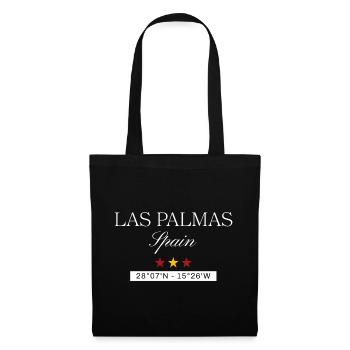 Las Palmas de Gran Canaria Spanien Souvenir Reise - Stoffbeutel - Schwarz - Vorne