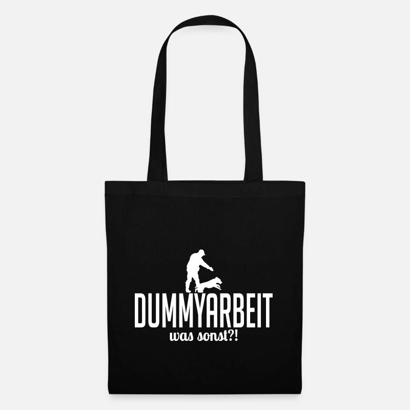 DUMMYARBEIT was sonst - Stoffbeutel - Schwarz