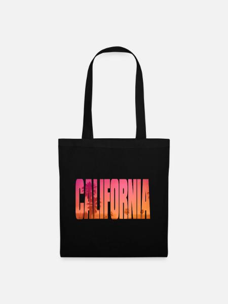 Californien - Stoffbeutel - Schwarz