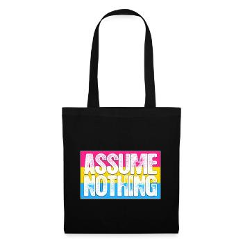 Assume Nothing Pansexual Pride Flag - Tote Bag - black - Front