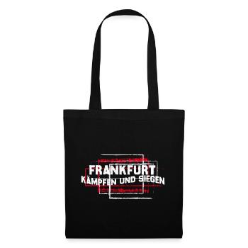 Frankfurt - kämpfen uns siegen - Stoffbeutel - Schwarz - Vorne