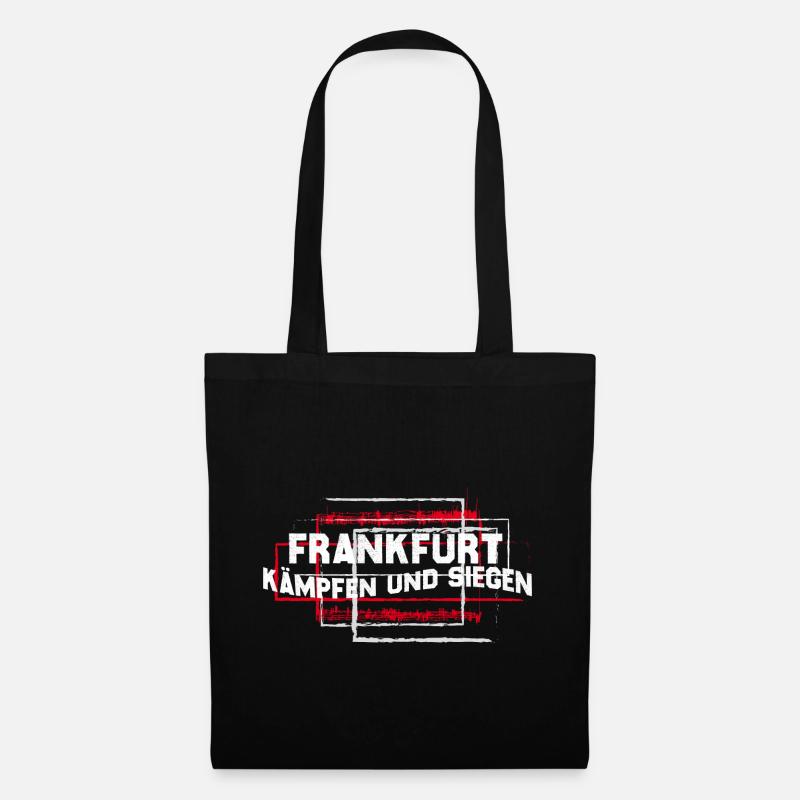 Frankfurt - kämpfen uns siegen - Stoffbeutel - Schwarz