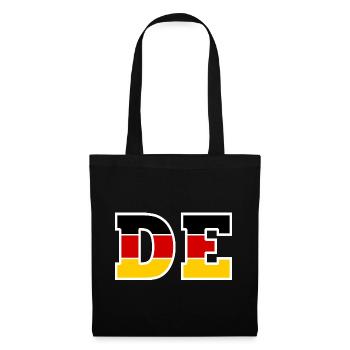 Deutschland - Stoffbeutel - Schwarz - Vorne