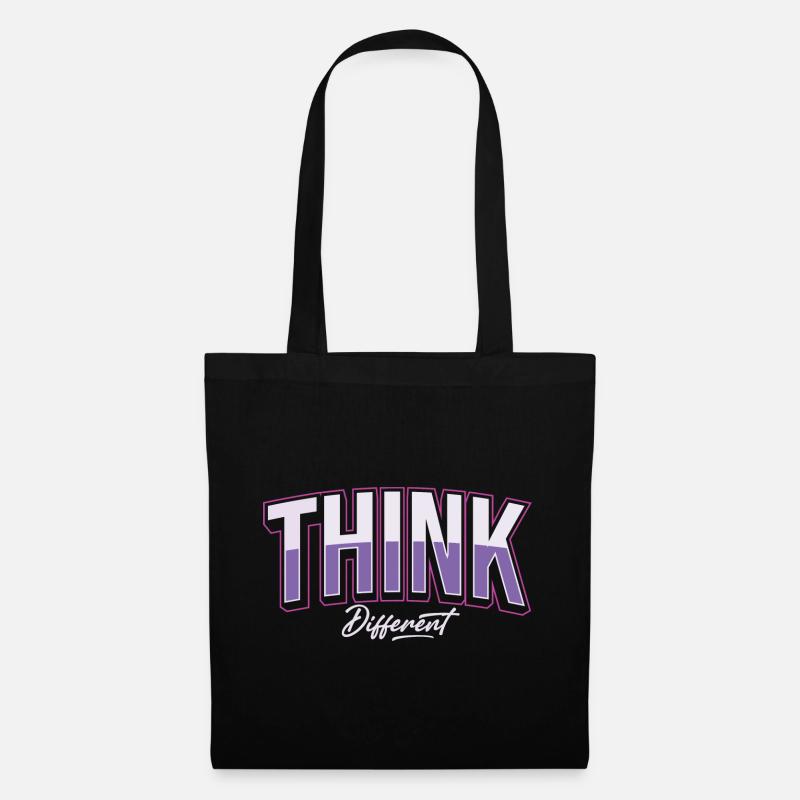 Penser différemment - Sac en tissu - noir