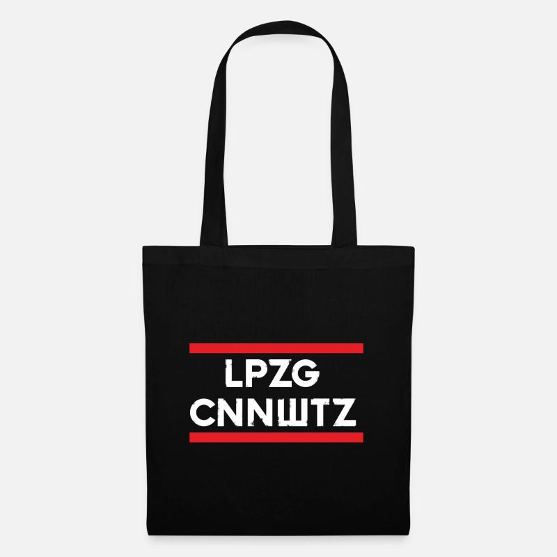 Leipzig Connewitz - Sac en tissu - noir
