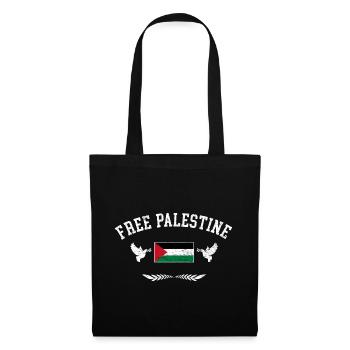 Free Palestine Liberté Palestine Palestine Libre - Sac en tissu - noir - Devant