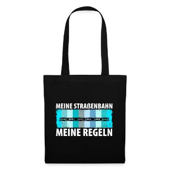 Straßenbahnfahrer Straßenbahn Stadtbahn Tram - Stoffbeutel - Schwarz - Vorne