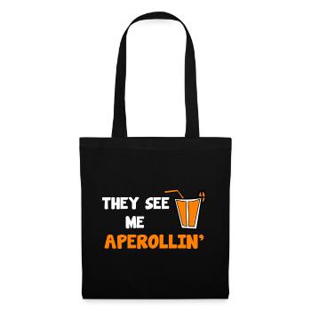 Italian aperitif saying - Tote Bag - black - Front
