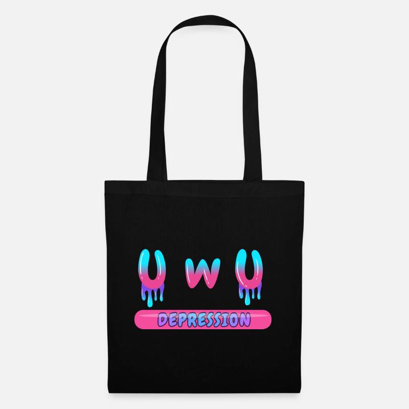 Uwu-Depression Yami Kawaii Lähmende Depression - Stoffbeutel - Schwarz