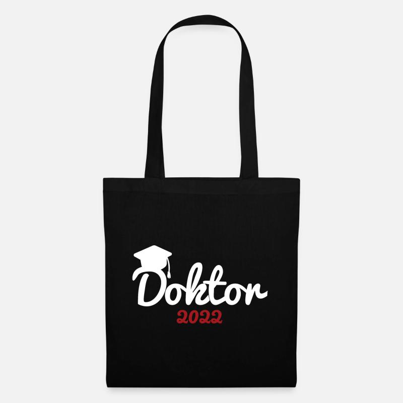 Doktortitel 2022 Doktorhut Promotion Doktor - Stoffbeutel - Schwarz