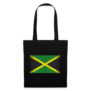 heart jamaica jamaica rasta jamaican flavour ragga - Tote Bag - black - Front