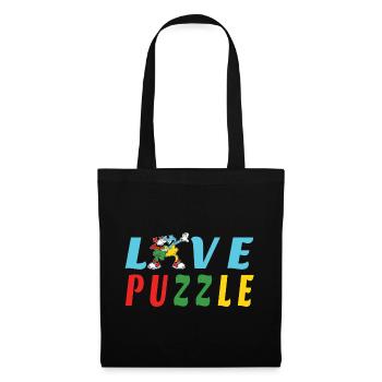 Love Puzzle - Tote Bag - black - Front