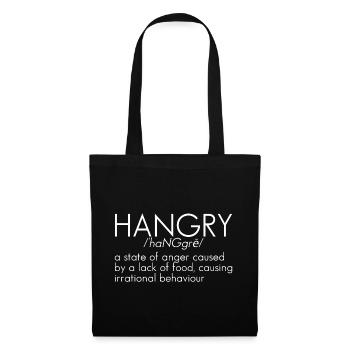 Hangry Definition 5 - Stoffbeutel - Schwarz - Vorne
