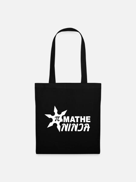 Mathe Ninja - Stoffbeutel - Schwarz
