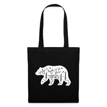 Nature totem polar bear - Tote Bag - black - Front