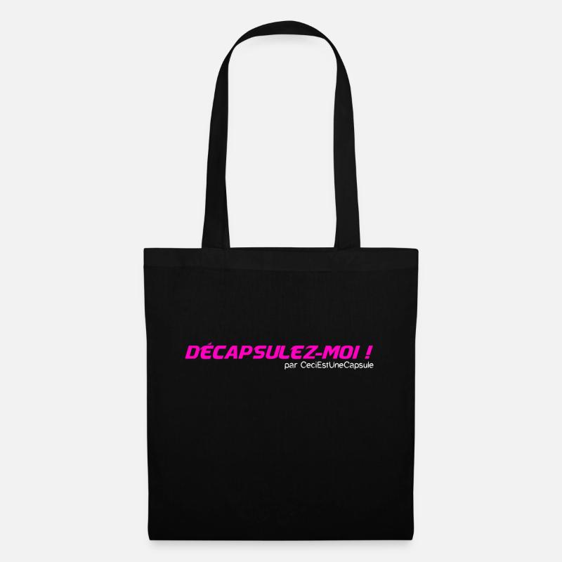 Décapsulez moi Rose - Sac en tissu - noir