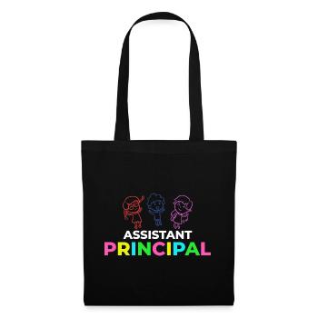 Chef d’établissement Directeur Directeur Directeur de la direction de l’école - Sac en tissu - noir - Devant