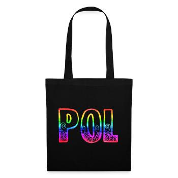 Pol RS Arc-en-ciel - Sac en tissu - noir - Devant