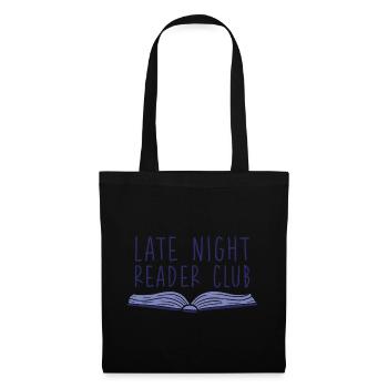 Club de lecture de fin de soirée 2 - Sac en tissu - noir - Devant