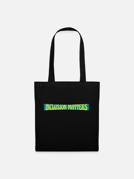 inclusion matters Logo Zitat - Stoffbeutel - Schwarz