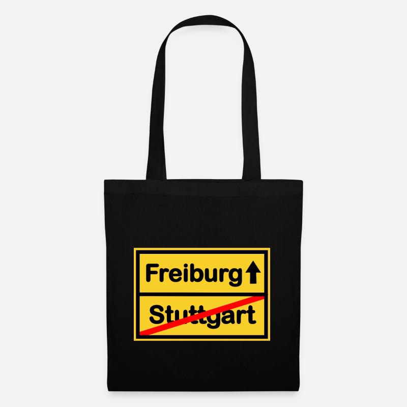 Die Freiburger - Stoffbeutel - Schwarz