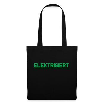 elektrisiert - Stoffbeutel - Schwarz - Vorne