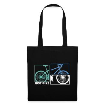 Bicycle Bicycle Chain Cyclist bikemosaic ride - Tote Bag - black - Front