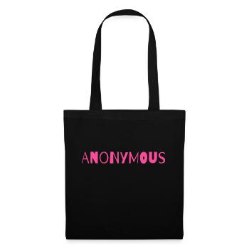 anonymous - Stoffbeutel - Schwarz - Vorne
