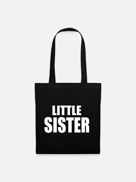 Little sister - Stoffbeutel - Schwarz
