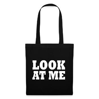 Look at me - Stoffbeutel - Schwarz - Vorne