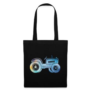 tracteur - Sac en tissu - noir - Devant