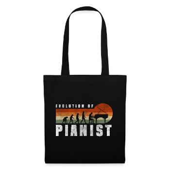 Piano Player Grand Piano Artist Concert - Tote Bag - black - Front