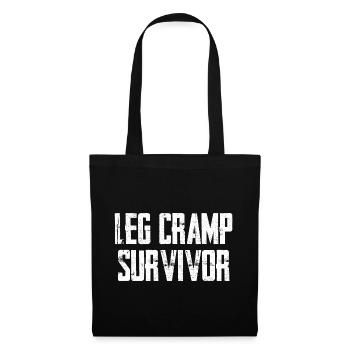 Survivant de crampes à la jambe - Sac en tissu - noir - Devant