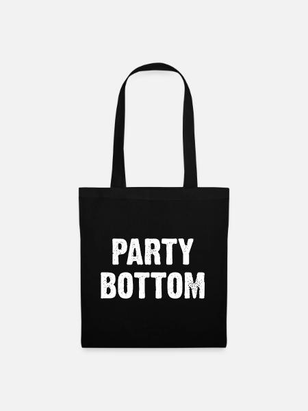 Party Bottom - Stoffbeutel - Schwarz