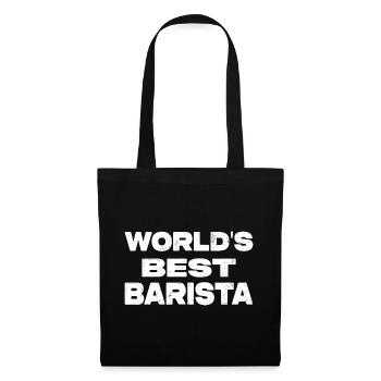 World's Best Barista - Tote Bag - black - Front