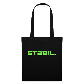 Stabil - Lustige - Stoffbeutel - Schwarz - Vorne