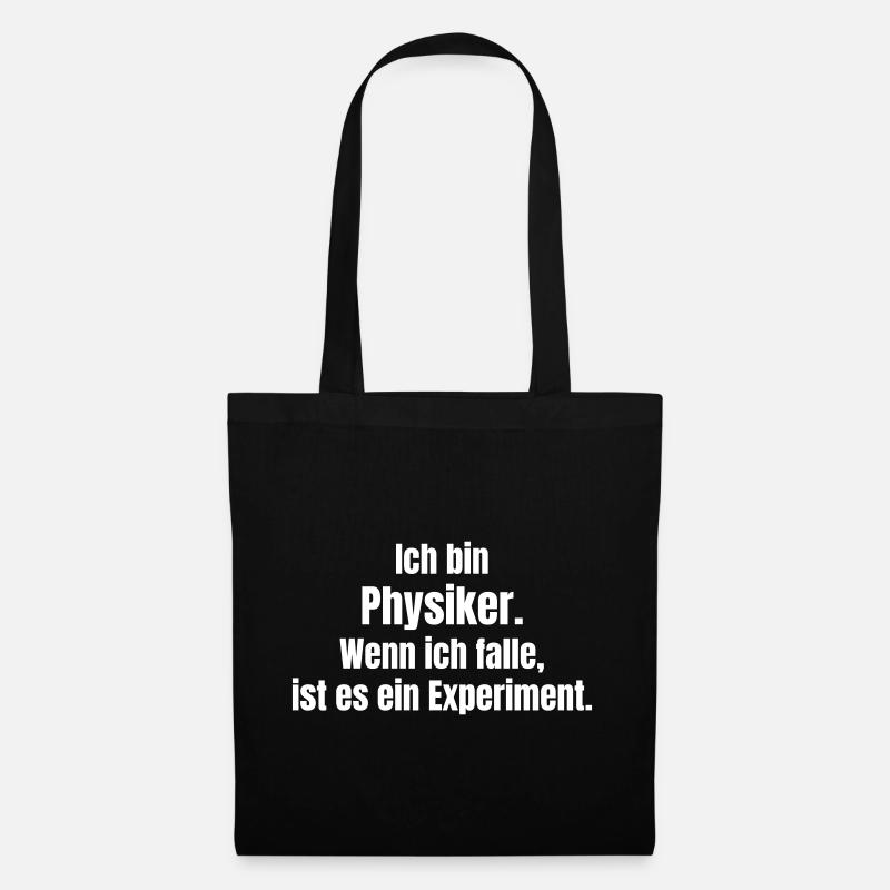 Physiker Humor Fall-Experiment - Stoffbeutel - Schwarz