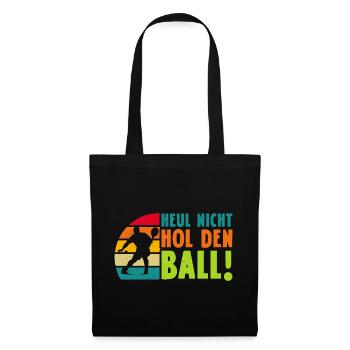 Jeu de padel NE HURLE PAS CHERCHER LE BALLON Drôle - Sac en tissu - noir - Devant