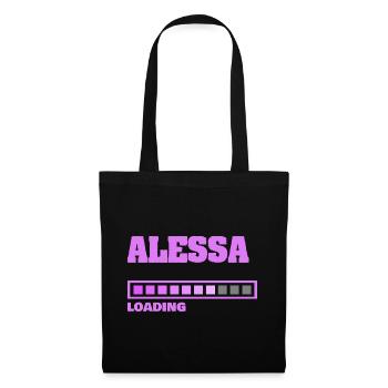 ALESSA - Sac en tissu - noir - Devant