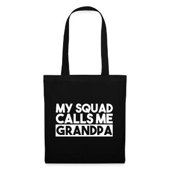 My Squad Calls Me Grandpa Funny Family Squad - Tote Bag - black - Front