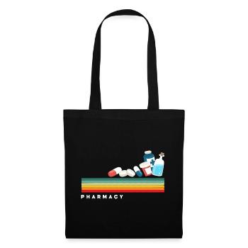 Retro pharmacist pharmacy technician - Tote Bag - black - Front