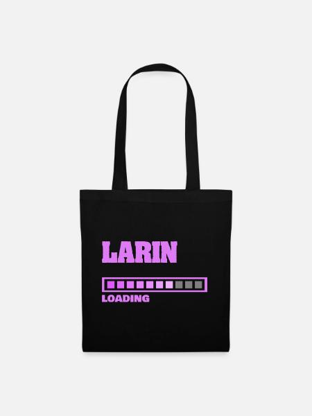Geburt Larin - Stoffbeutel - Schwarz